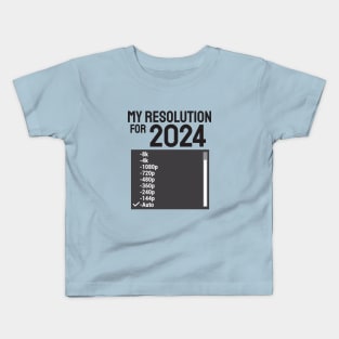 My Resolution For 2024 Kids T-Shirt